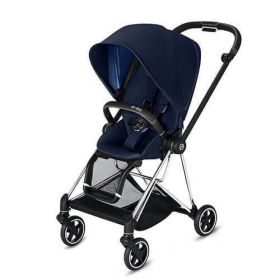 CYBEX Mios 3-in-1 Travel System Chrome with black details Baby Stroller – Indigo Blue