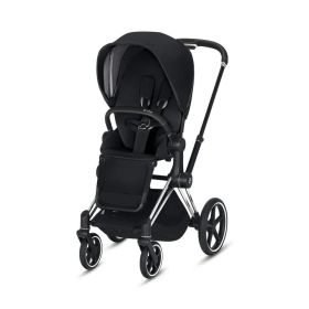 CYBEX Priam 3-in-1 Travel System Chrome with Black Details Baby Stroller – Premium Black