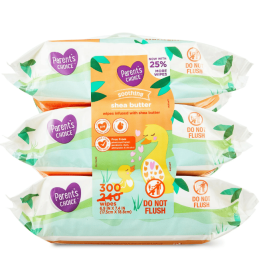 Parent's Choice Shea Butter Baby Wipes, 300 Count