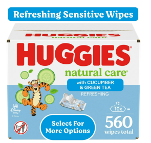 Huggies Natural Care Refreshing Baby Wipes, Scented, 10 Pack, 560 Total Ct
