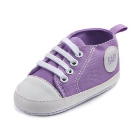 Canvas Classic Sports Sneakers Baby Boys Girls First Walkers Shoes Infant Toddler Soft Sole Anti-slip Baby Shoes (Option: 11-11cm)
