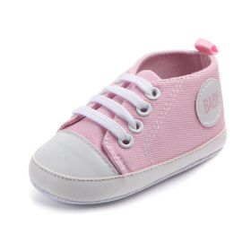 Canvas Classic Sports Sneakers Baby Boys Girls First Walkers Shoes Infant Toddler Soft Sole Anti-slip Baby Shoes (Option: 10-13cm)