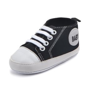 Canvas Classic Sports Sneakers Baby Boys Girls First Walkers Shoes Infant Toddler Soft Sole Anti-slip Baby Shoes (Option: 4-13cm)