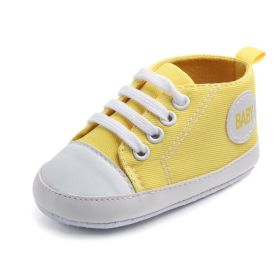 Canvas Classic Sports Sneakers Baby Boys Girls First Walkers Shoes Infant Toddler Soft Sole Anti-slip Baby Shoes (Option: 8-12cm)
