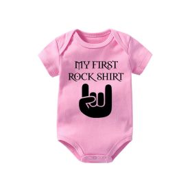 Finger letter romper (Option: Pink-9 12 Months)