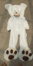 Giant Teddy Bear Plush Toy Huge  Soft Toys  Leather Shell (Option: White-260cm)