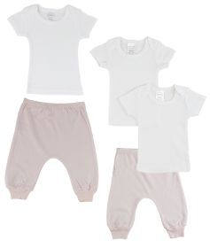 Infant T-Shirts and Joggers (Color: Pink/Pink, size: medium)