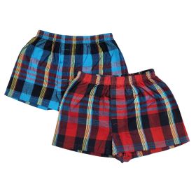 Toddler Boxer Underwear 2 Pack (Color: Red/Blue, size: 2T)