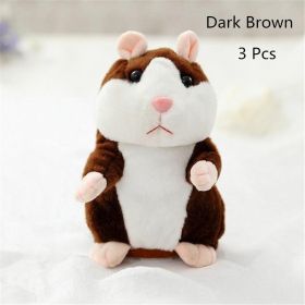 15CM Little Talking Hamster Toy (Option: Dark brown-3)
