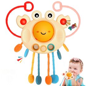 Toys For 18M+Infant; Food Grade Silicone Pull String Activity Toy; Sensory Toys For Toddlers; Travel Toys For Babies ; Baby Toys Fine Motor Skills Toy (Applicable People: Child 3)