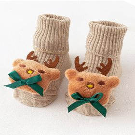 Baby socks (Option: Brown-S)